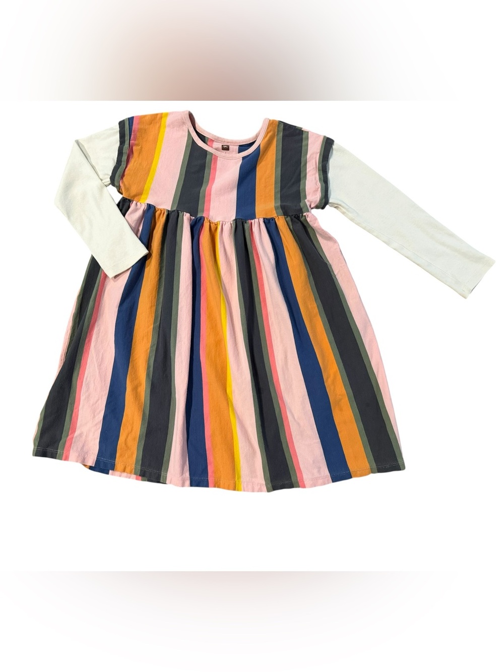 Tea Collection Striped Long Sleeve Dress Size 8